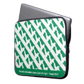 Naija NIGERIA FLAG Custom Scripting Laptop Laptopschutzhülle (Vorderseite Links)