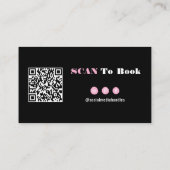 Nail Art Artist Business Card Visitenkarte (Rückseite)