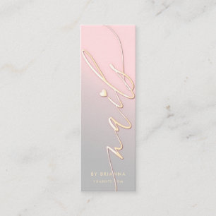 Nail Art Beauty Salon Manicure Spezialist für Nage Mini Visitenkarte