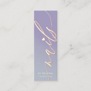 Nail Art Beauty Salon Manicure Spezialist für Nage Mini Visitenkarte