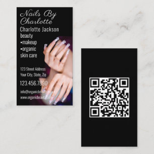 Nail Art Beauty Salon Manicure Spezialist QR Code Visitenkarte