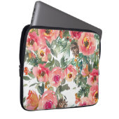 Nail Art Blume Laptopschutzhülle (Vorne Rechts)