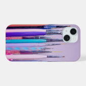 Nail Art Brush Collection iPhone 15 Hülle (Rückseite (Horizontal))