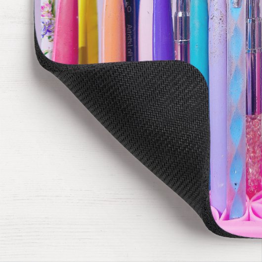Nail Art Brush Collection Mousepad (Ecke)