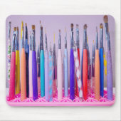 Nail Art Brush Collection Mousepad (Vorne)