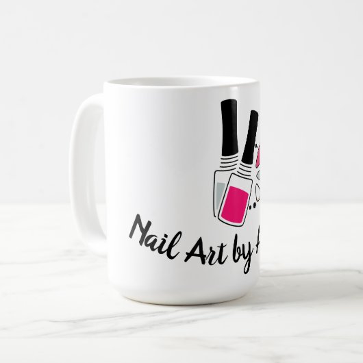 Nail Art Design Kaffeetasse (Vorderseite Links)