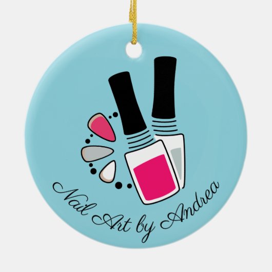 Nail Art Design Keramik Ornament (Hinten)