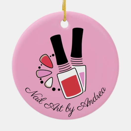 Nail Art Design Keramik Ornament (Hinten)