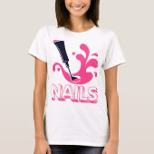Nail Art Enthusiast Tee – Bold Manicure Graphic (Vorderseite)