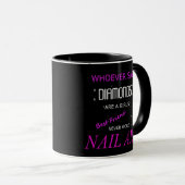 Nail Art ist mein bester Freund 11 oz Combo Tasse (VorderseiteRechts)