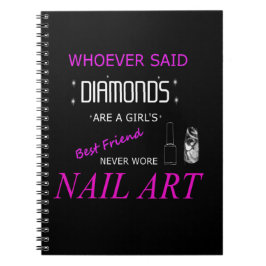 Nail Art ist mein bester Freund Foto Notebook Notizblock