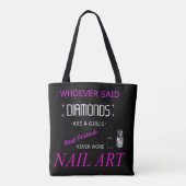 Nail Art ist meine beste Freundin Tote Tasche (Rückseite)