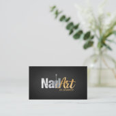 Nail Art Logo mit Ernennung  Visitenkarte (Stehend Vorderseite)