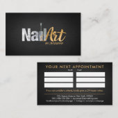 Nail Art Logo mit Ernennung Visitenkarte (Vorne/Hinten)