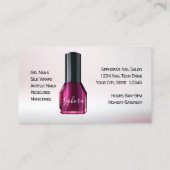 Nail Art Technician - Blue Nail Polnisch Visitenkarte (Rückseite)