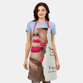 Nail Art Technician editierbar Schürze (Getragen)