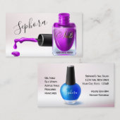 Nail Art Techniker - Orchid Nail Polnisch Visitenkarte (Vorne/Hinten)