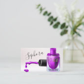 Nail Art Techniker - Orchid Nail Polnisch Visitenkarte (Stehend Vorderseite)