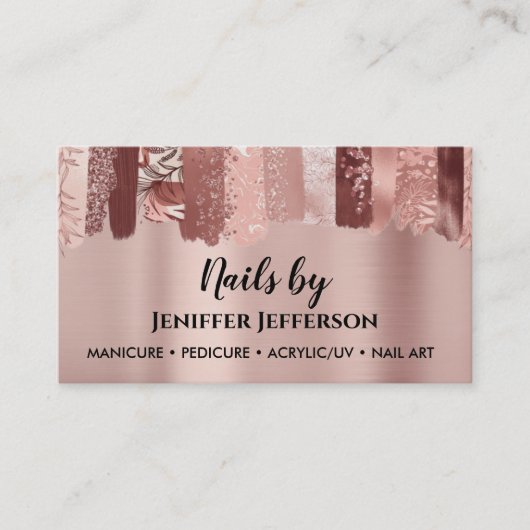 NAIL ARTIN Terminkarte (Vorderseite)