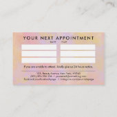 Nail Artist - Aquarellmaler Kunst Visitenkarte (Rückseite)