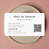 Nail Artist Beauty Salon Elegante Business Card Visitenkarte