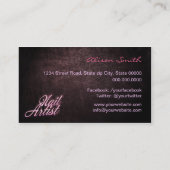 Nail artist business card visitenkarte (Rückseite)