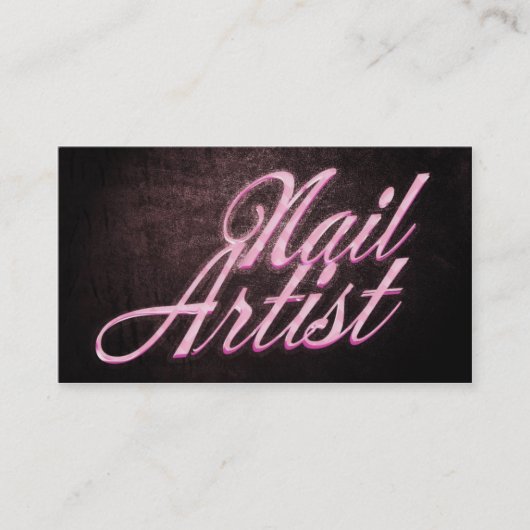 Nail artist business card visitenkarte (Vorderseite)
