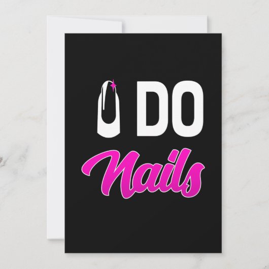 Nail Artist Do Nails Einladung (Vorderseite)