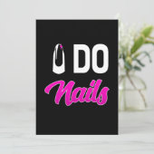 Nail Artist Do Nails Einladung (Stehend Vorderseite)