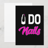 Nail Artist Do Nails Einladung (Vorne/Hinten)