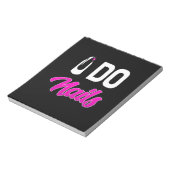 Nail Artist Do Nails Notizblock (Rotiert)