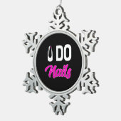 Nail Artist Do Nails Schneeflocken Zinn-Ornament (Rechts)