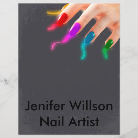 Nail Artist Flyer (Vorne)
