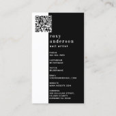 Nail Artist Foto QR Code Visitenkarte (Rückseite)