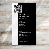 Nail Artist Foto QR Code Visitenkarte