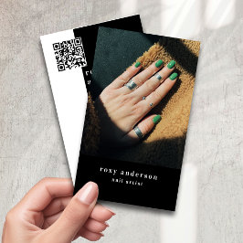 Nail Artist Foto QR Code Visitenkarte