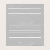 Nail Artist Glow Skript Handgezeichnete Ernennung Visitenkarten (Innenseite Aufgefaltet)