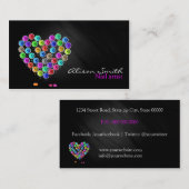 Nail Artist/Heart of Nail Polish Visitenkarte (Vorne/Hinten)