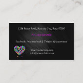 Nail Artist/Heart of Nail Polish Visitenkarte (Rückseite)