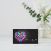 Nail Artist/Heart of Nail Polish Visitenkarte (Stehend Vorderseite)