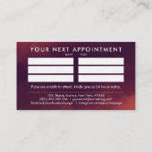 Nail Artist - Illustration der Blumenzeige Visitenkarte (Rückseite)