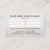 Nail Artist - Illustration der Blumenzeige Visitenkarte (Rückseite)