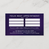 Nail Artist - Illustration der Blumenzeige Visitenkarte (Rückseite)