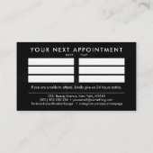 Nail Artist - Illustration der Blumenzeige Visitenkarte (Rückseite)