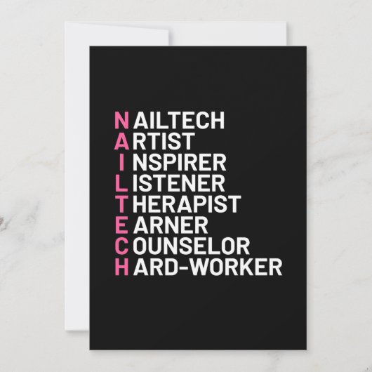 Nail Artist Inspirer Einladung (Vorderseite)