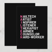 Nail Artist Inspirer Einladung (Vorne/Hinten)