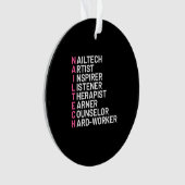 Nail Artist Inspirer Ornament (Vorderseite)