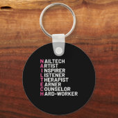 Nail Artist Inspirer Schlüsselanhänger (Vorderseite)