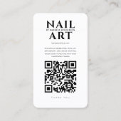 Nail Artist Lash Tech Pink Instagram Moderne Visitenkarte (Rückseite)