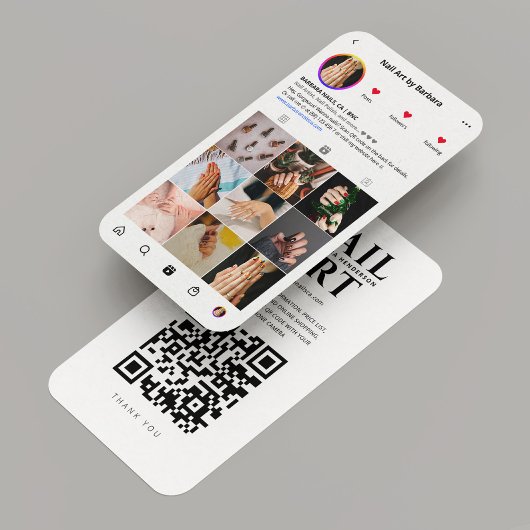 Nail Artist Lash Tech Pink Instagram Moderne Visitenkarte